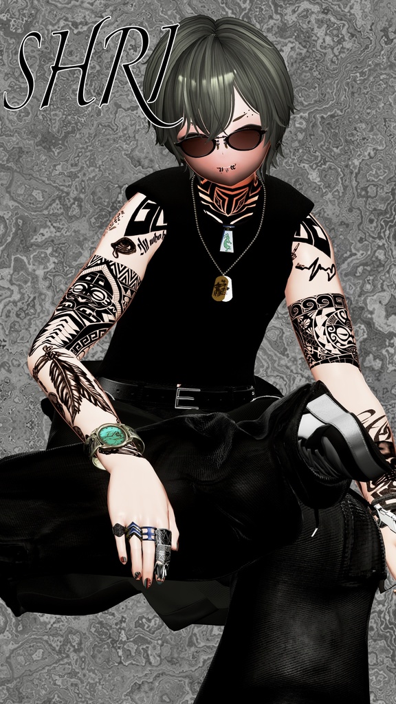 サモア風TattooSet 【VRC想定】5アバター対応データ有