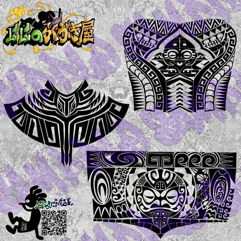 サモア風TattooSet 【VRC想定】5アバター対応データ有