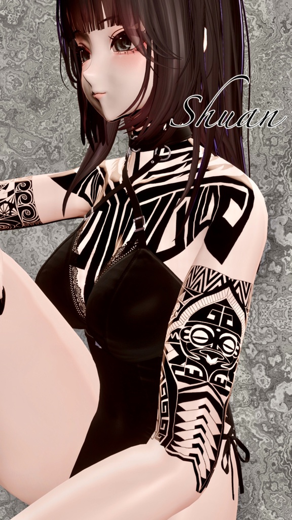 サモア風TattooSet 【VRC想定】5アバター対応データ有