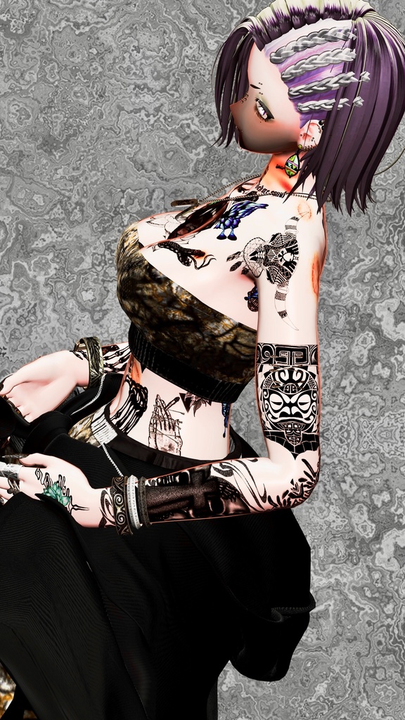 サモア風TattooSet 【VRC想定】5アバター対応データ有