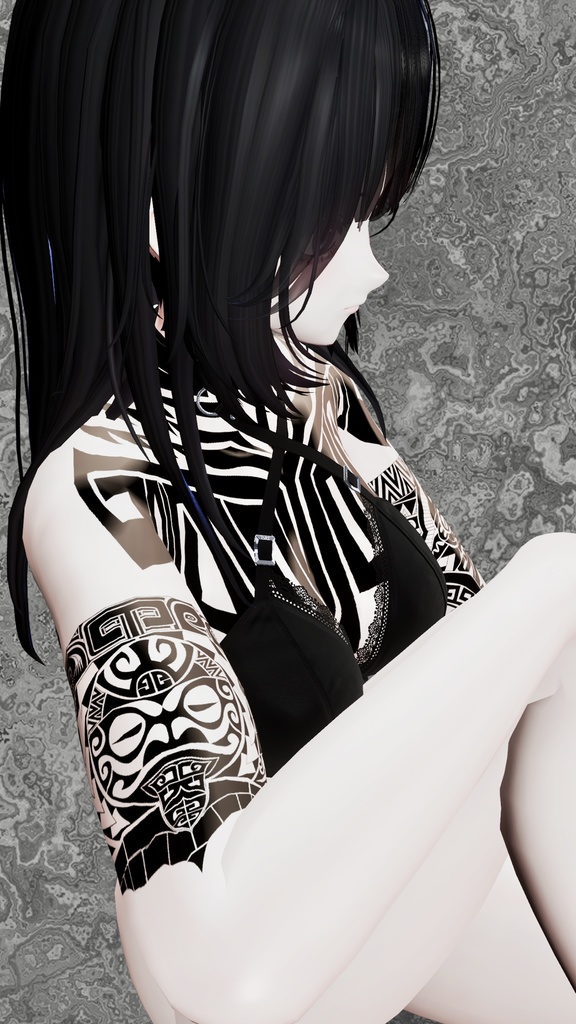 サモア風TattooSet 【VRC想定】5アバター対応データ有