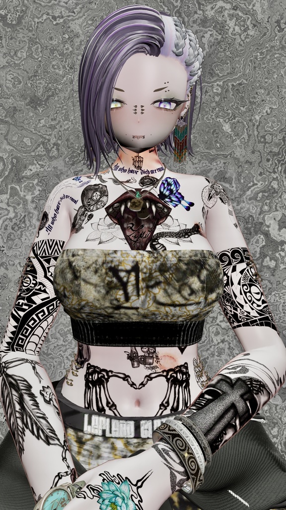 サモア風TattooSet 【VRC想定】5アバター対応データ有