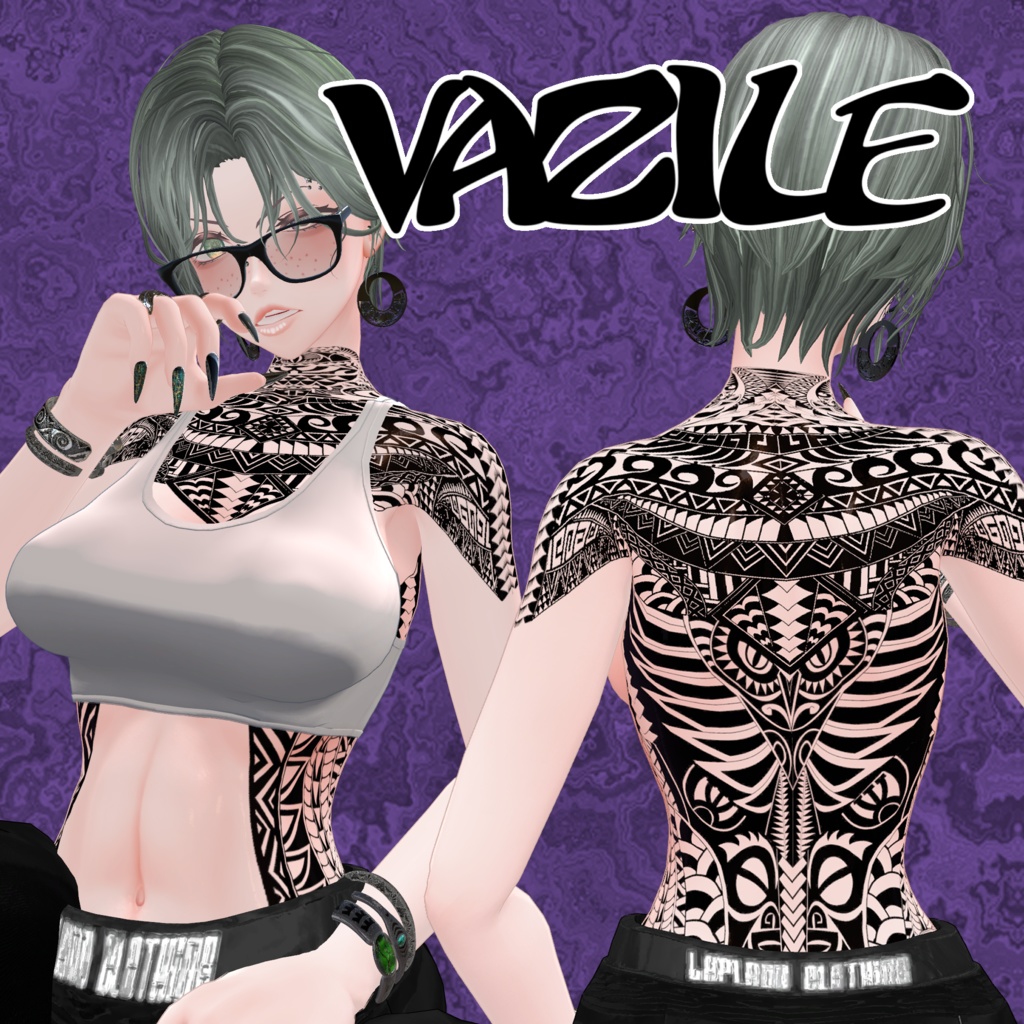 サモア風TattooSet 【VRC想定】6アバター対応データ有