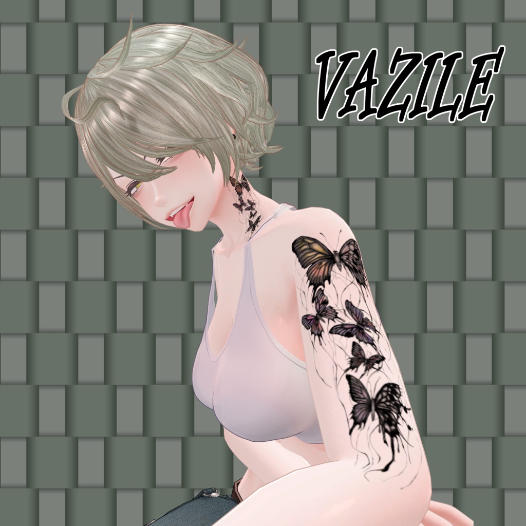 ButterflyTattooSet【VRC想定】10アバター対応データ有