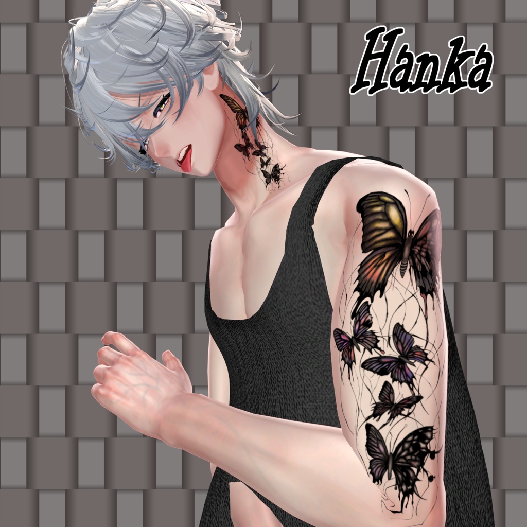 ButterflyTattooSet【VRC想定】10アバター対応データ有