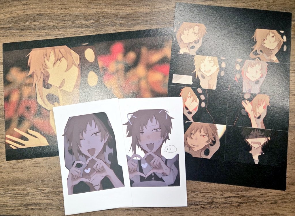 両面ポストカード+チェキ2枚セット