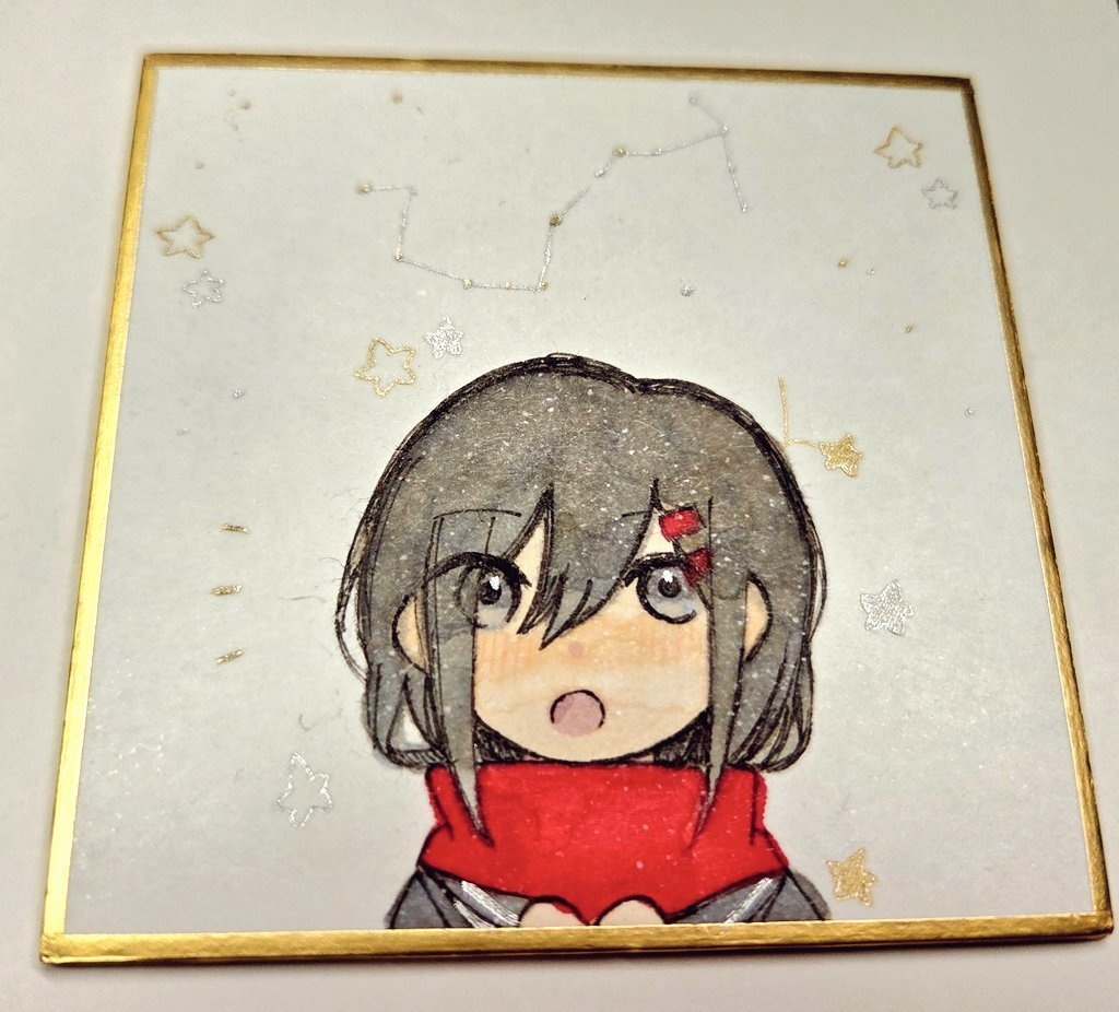 手描きミニ色紙