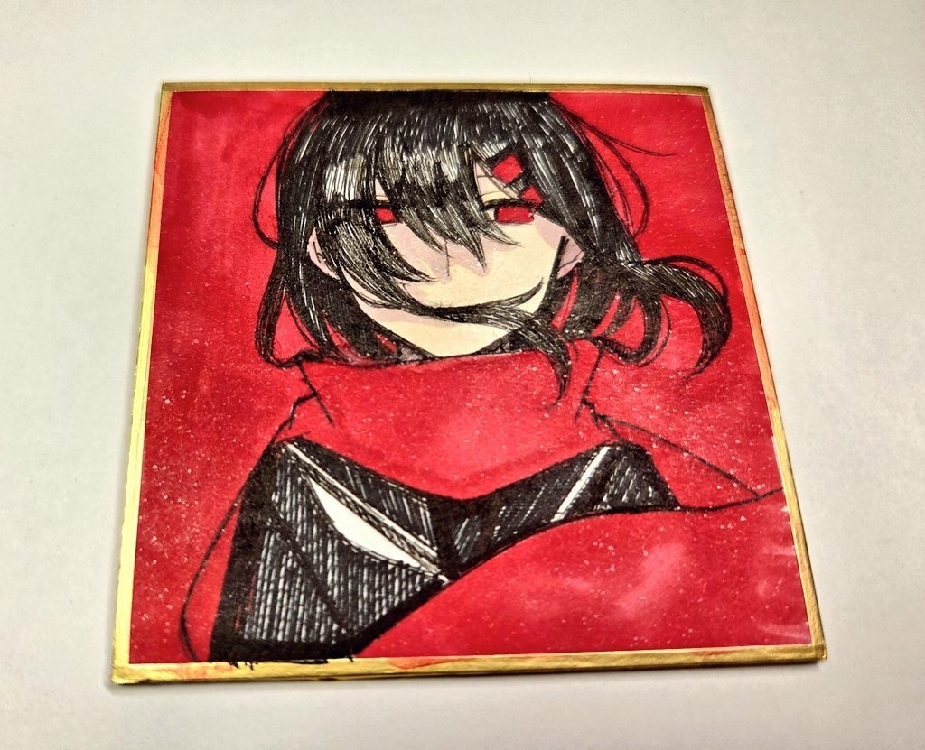 手描きミニ色紙