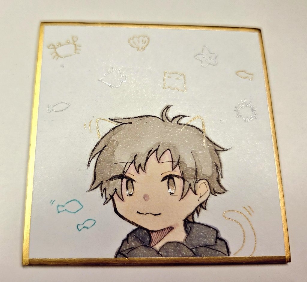 手描きミニ色紙