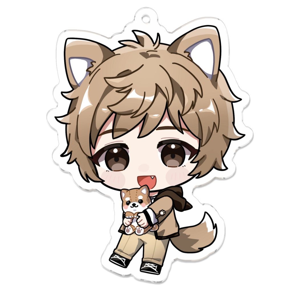 ちび犬神柴　アクリルキーホルダー