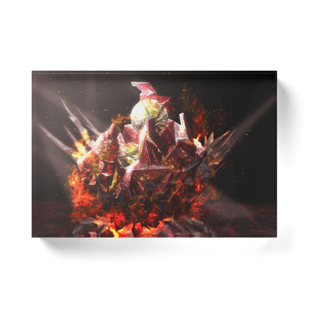 ルビー アクリルブロック