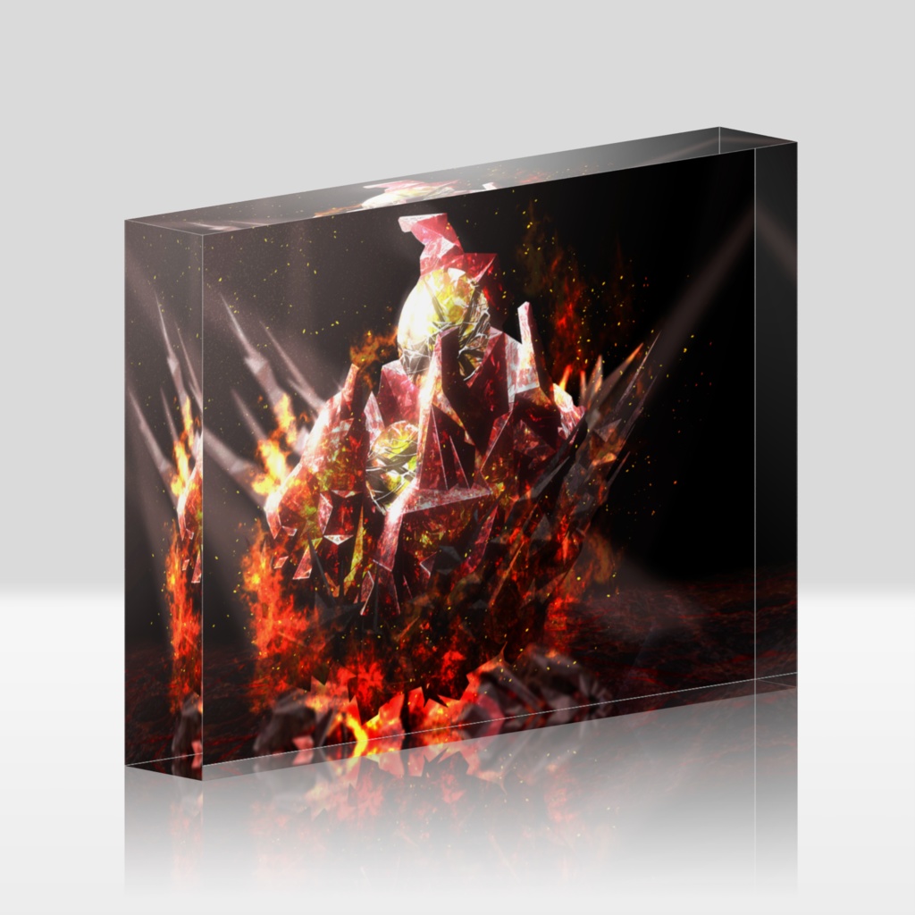 ルビー アクリルブロック