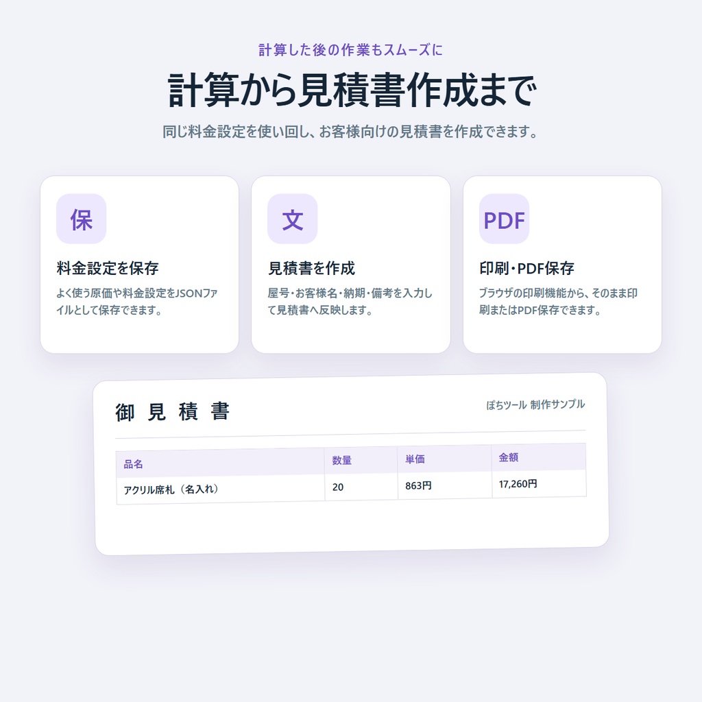 ウリネ|販売価格・見積ツール 有料Pro版
