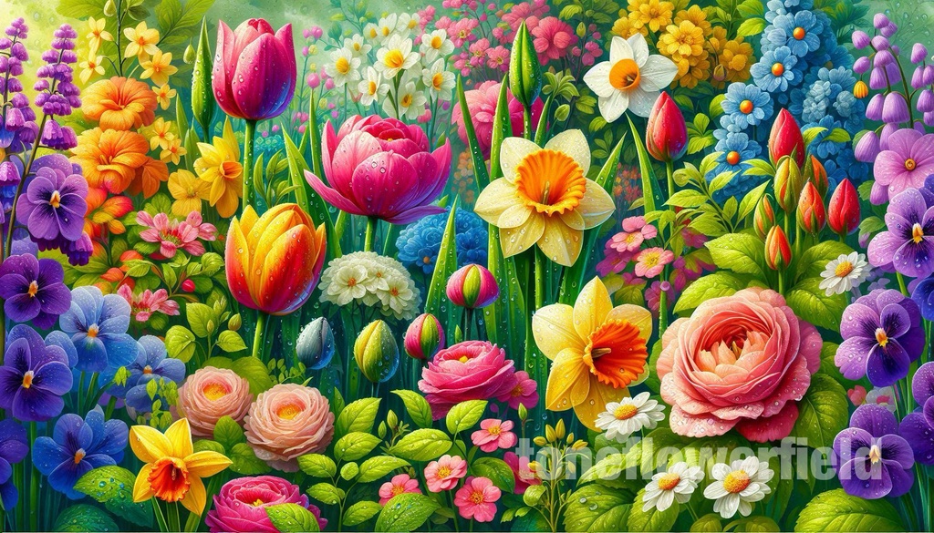 Healing Fantasy Flower Art Collection (BOOTH First Release, 4 Images)