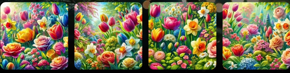 Healing Fantasy Flower Art Collection (BOOTH First Release, 4 Images)