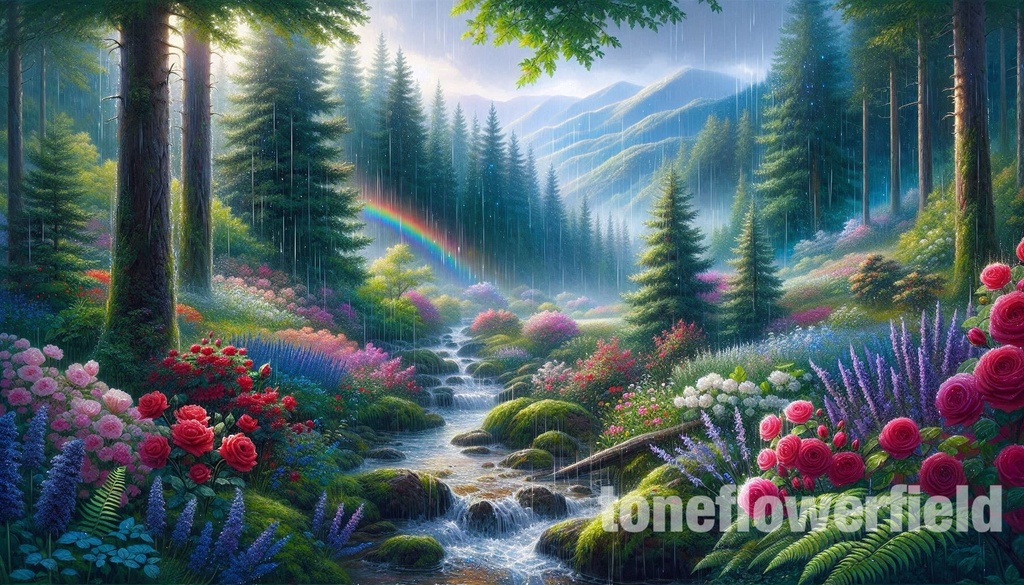 Healing Rainbow Forest - 3 Artworks Set 