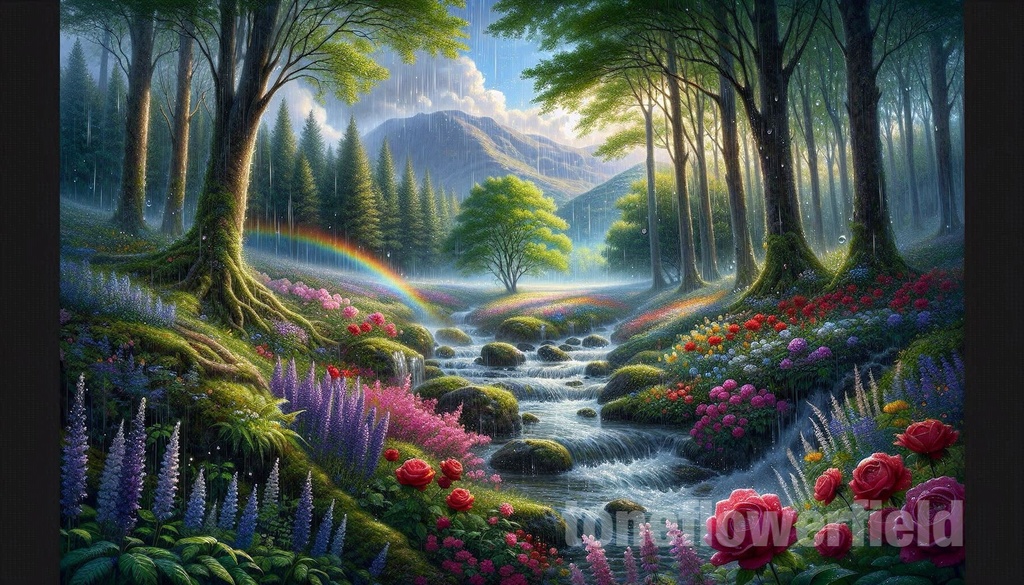 Healing Rainbow Forest - 3 Artworks Set