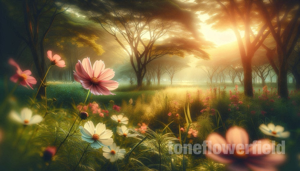 Blooming Cosmos Sanctuary – Digital Fantasy Art (5 Set)