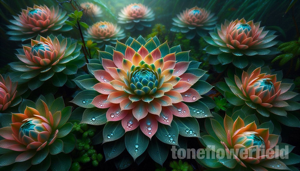 Mystical Layered Flower Art