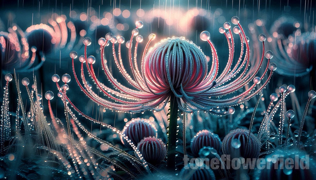 Crystal Bloom in the Rain