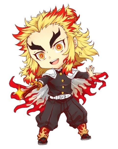 鬼滅:煉獄杏寿郎Ver.2 台座付きアクリルストラップ 