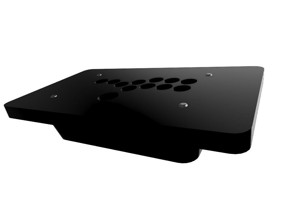 1/12 アーケードスティック レバーレスタイプ【STLデータ】