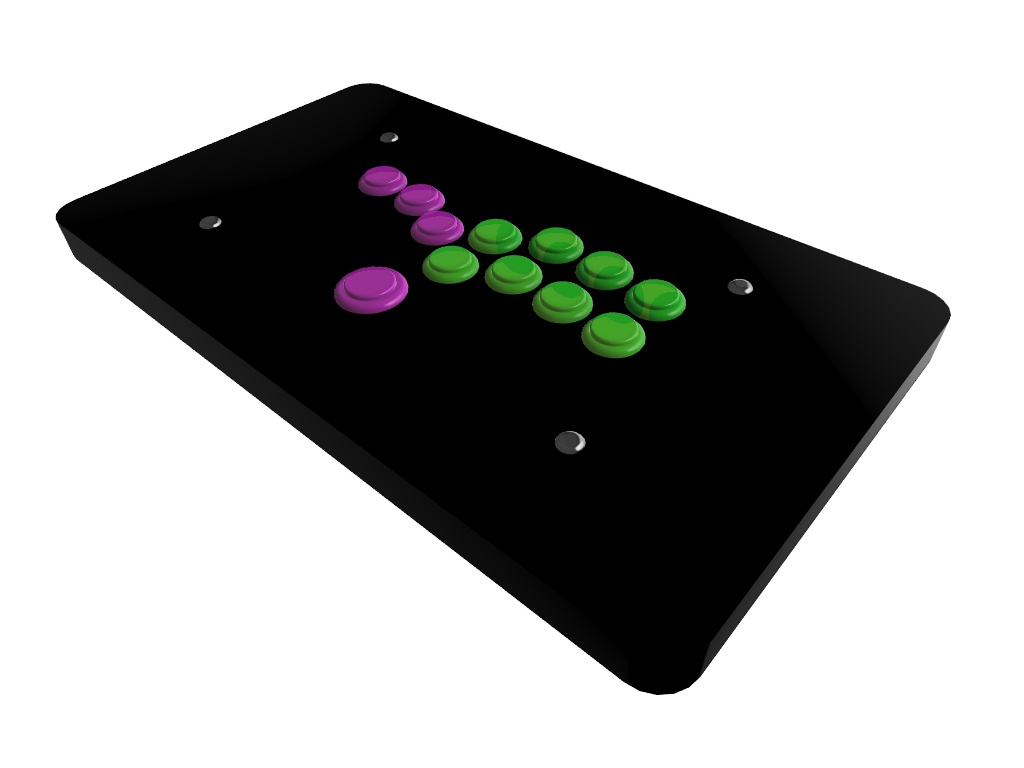 1/12 アーケードスティック レバーレスタイプ【STLデータ】