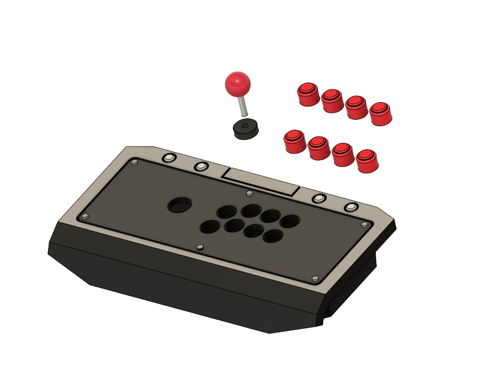 1/12 アーケードスティック【STLデータ】