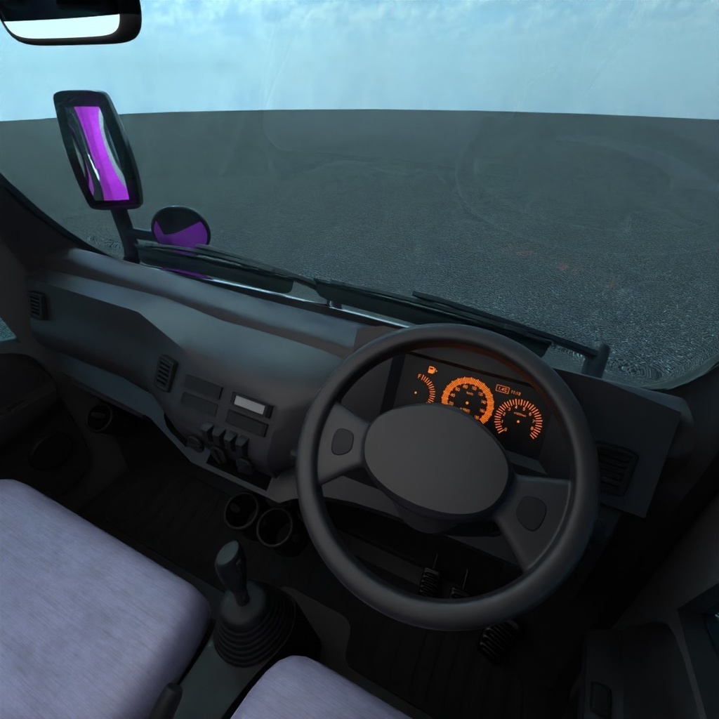 アイスクリーム販売車ver1.0(3D) /Blender・クレジット不要・商用可