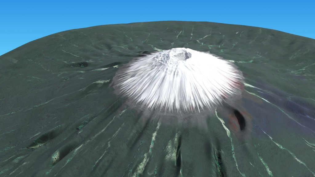 3Dモデル【富士山 Mt.Fuji】ver1_0_1(FBX/Blender/Unity/CLIPSTUDIO)