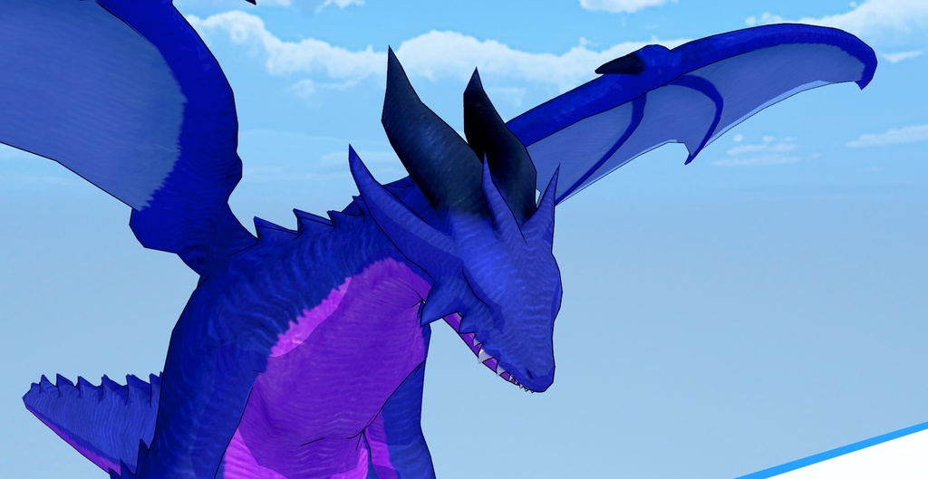 ドラゴン(VRMアバター/cluster・3teneFree動作確認済)