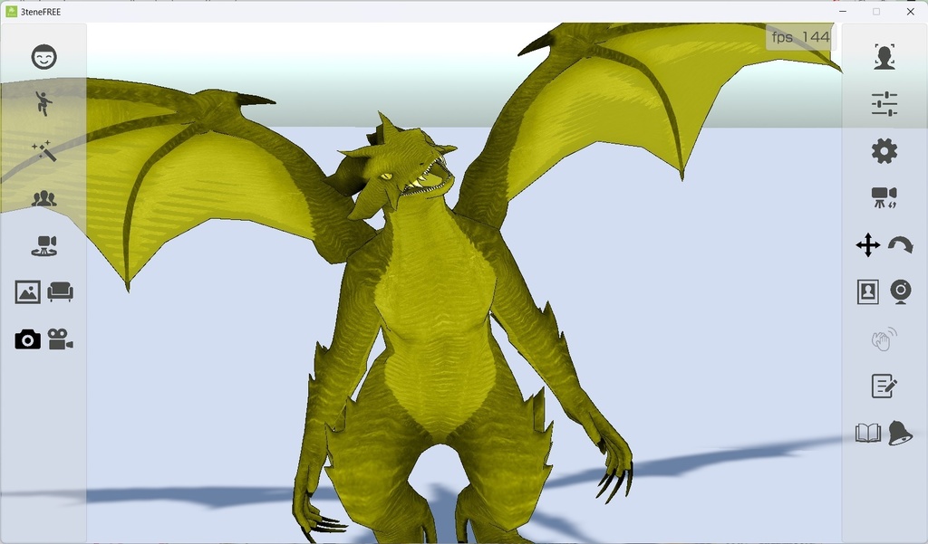 ドラゴン(VRMアバター/cluster・3teneFree動作確認済)