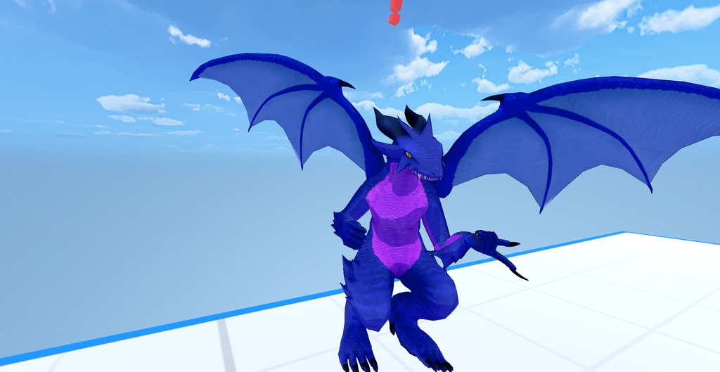 ドラゴン(VRMアバター/cluster・3teneFree動作確認済)