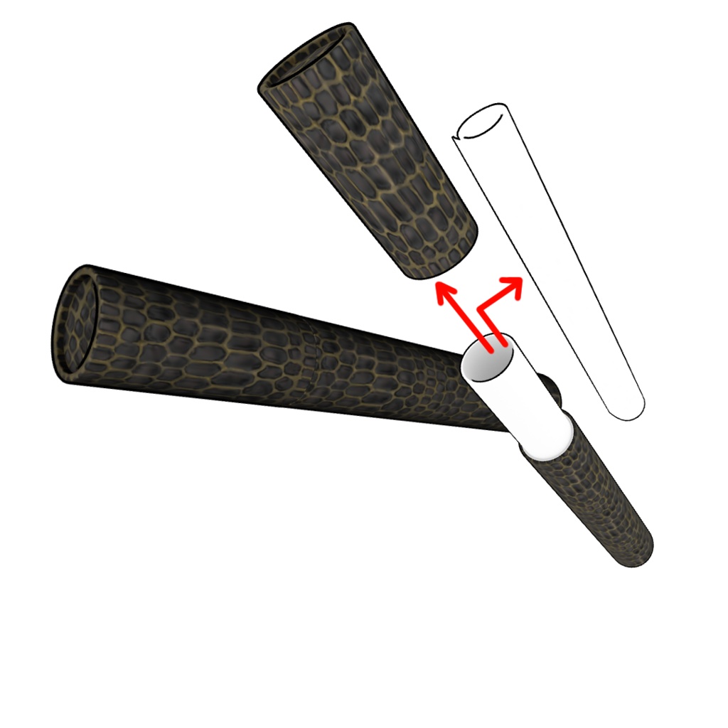 3D 卒業式セット(Blender/FBX/卒業証書ファイル/ワニ柄筒/A4・A3賞状)