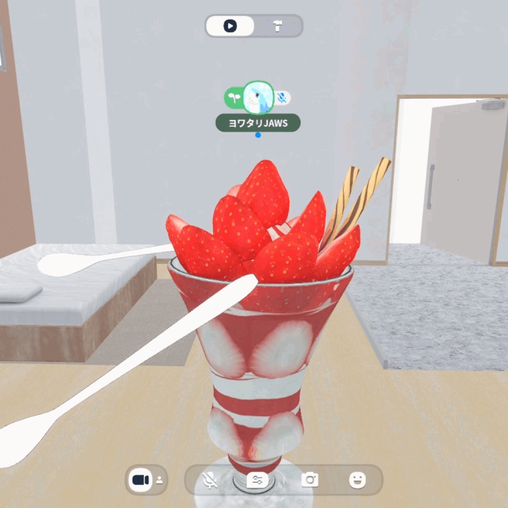 【3Dアバター】いちごパフェ(VRChat/VRM/Cluster動作確認済/メタバース)