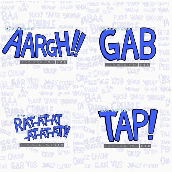 3D Onomatopoeia 英語のオノマトペ & アルファベット(英語⇔日本語オノマトペ対応表付)