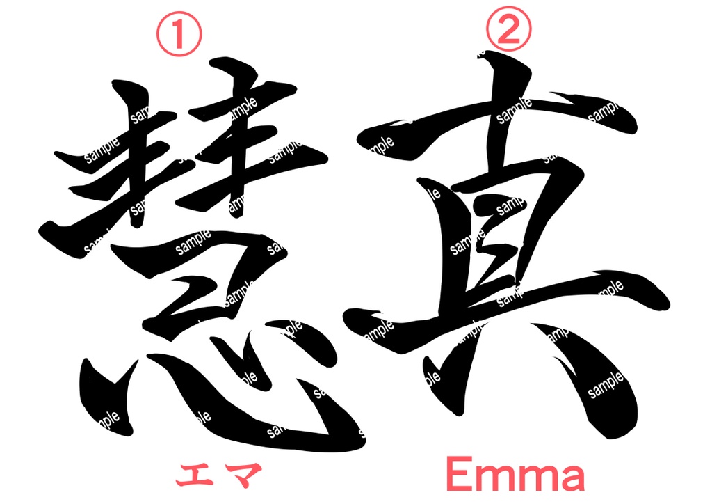 英語圏名前→漢字 vol1(8種/解説付き)