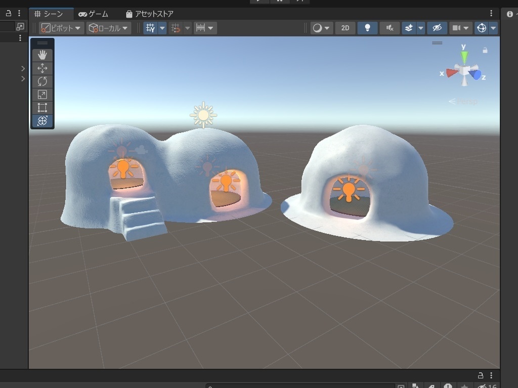 【3Dモデル】かまくら(VRChat想定/Unitypackage/Unity/FBX)