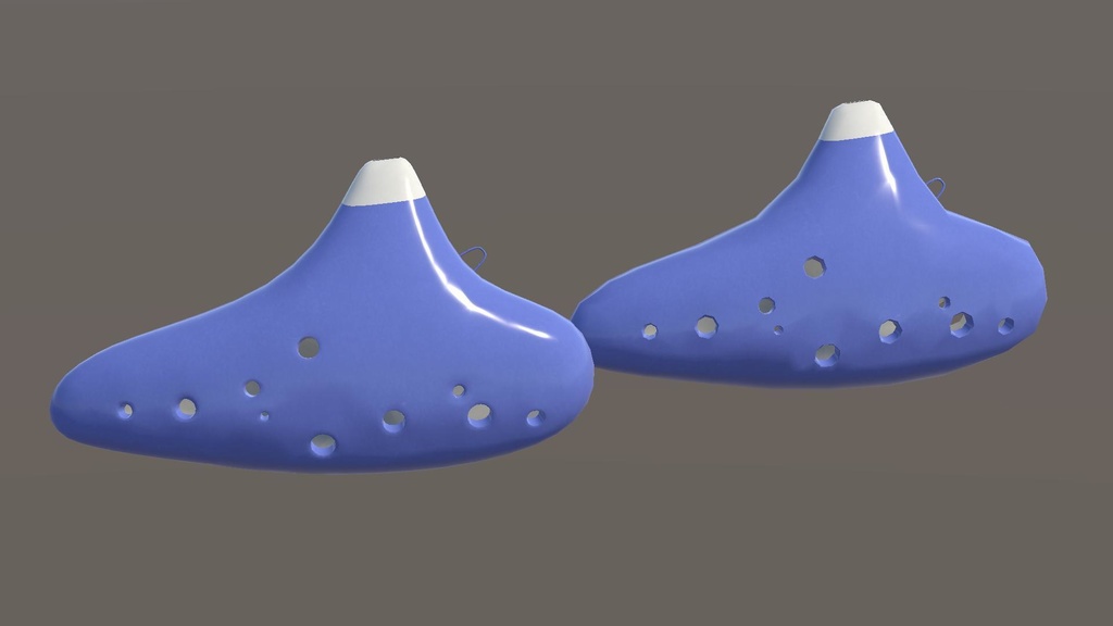 オカリナ(3D/VRChat/Unity/UnityPackage/FBX)