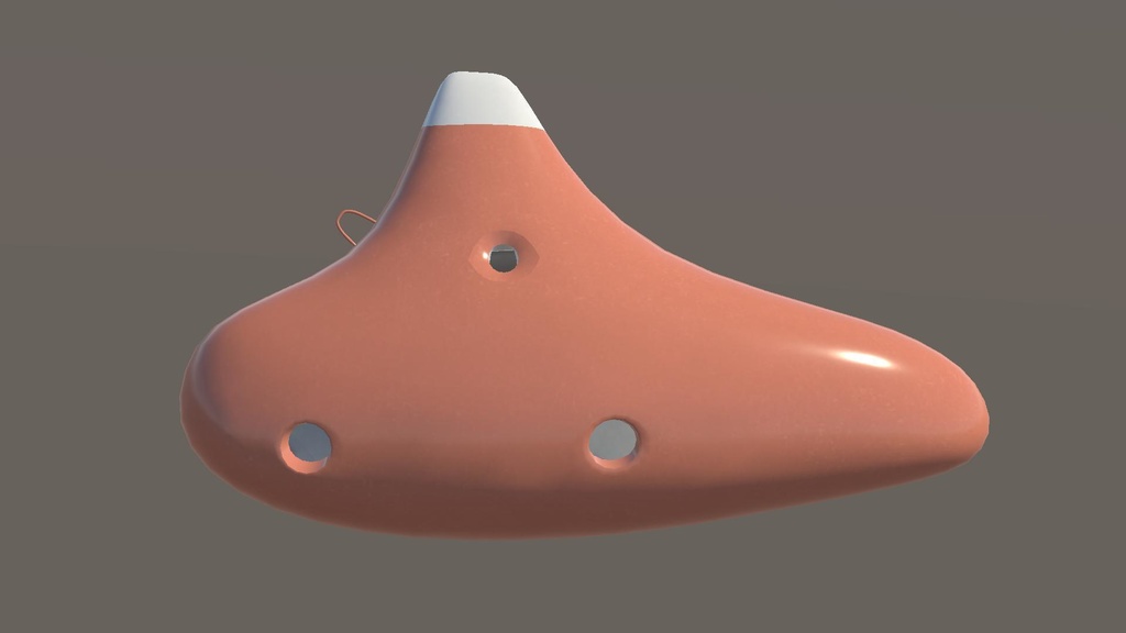 オカリナ(3D/VRChat/Unity/UnityPackage/FBX)