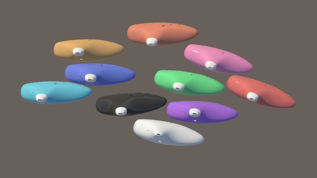 オカリナ(3D/VRChat/Unity/UnityPackage/FBX)