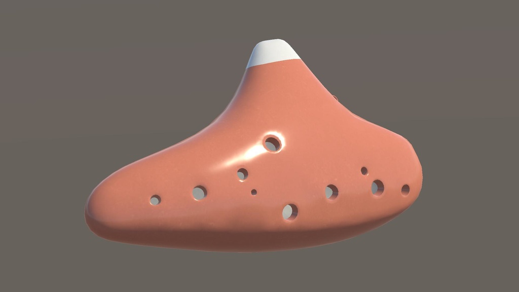 オカリナ(3D/VRChat/Unity/UnityPackage/FBX)