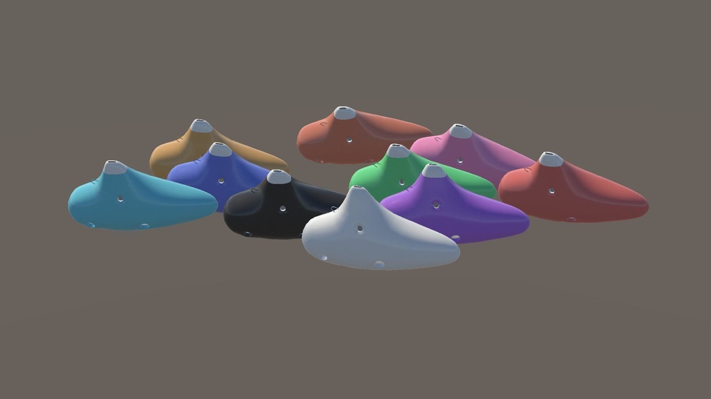 オカリナ(3D/VRChat/Unity/UnityPackage/FBX)