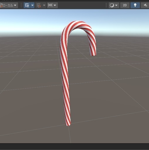 3Dキャンディケイン2種類(FBX/UnityPackage/VRChat)