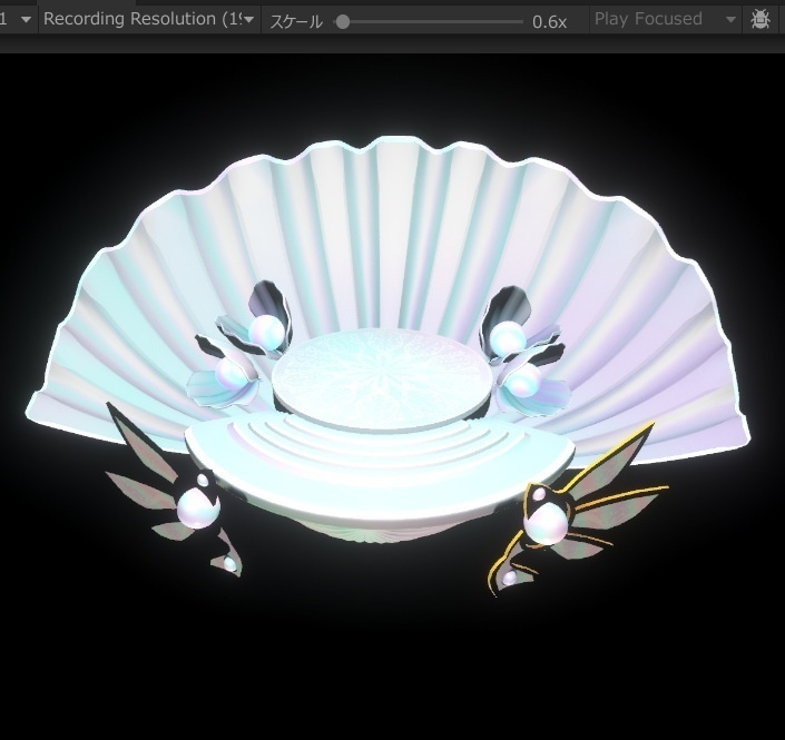 3D真珠ステージ(VRChat/UnityPackage/Unity/FBX)