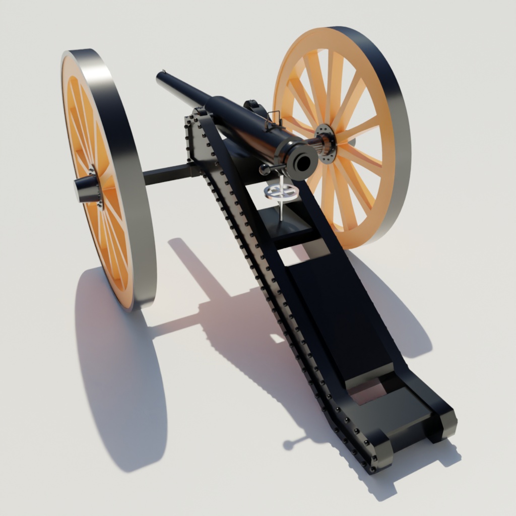 ※期間限定割引中【3D】アームストロング砲(兵器/FBX・UnityPackage)
