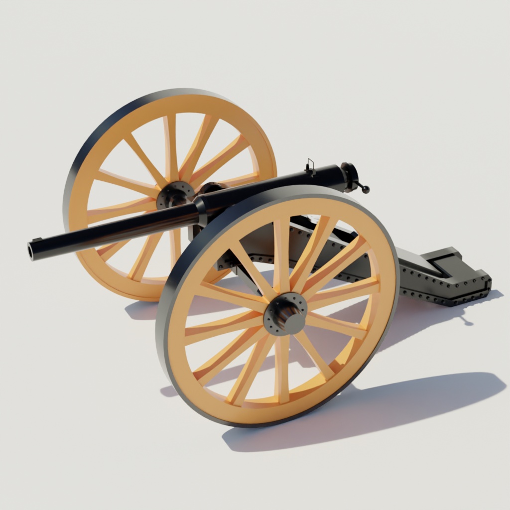 ※期間限定割引中【3D】アームストロング砲(兵器/FBX・UnityPackage)
