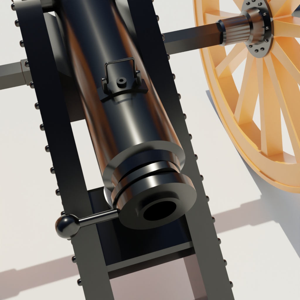 ※期間限定割引中【3D】アームストロング砲(兵器/FBX・UnityPackage)