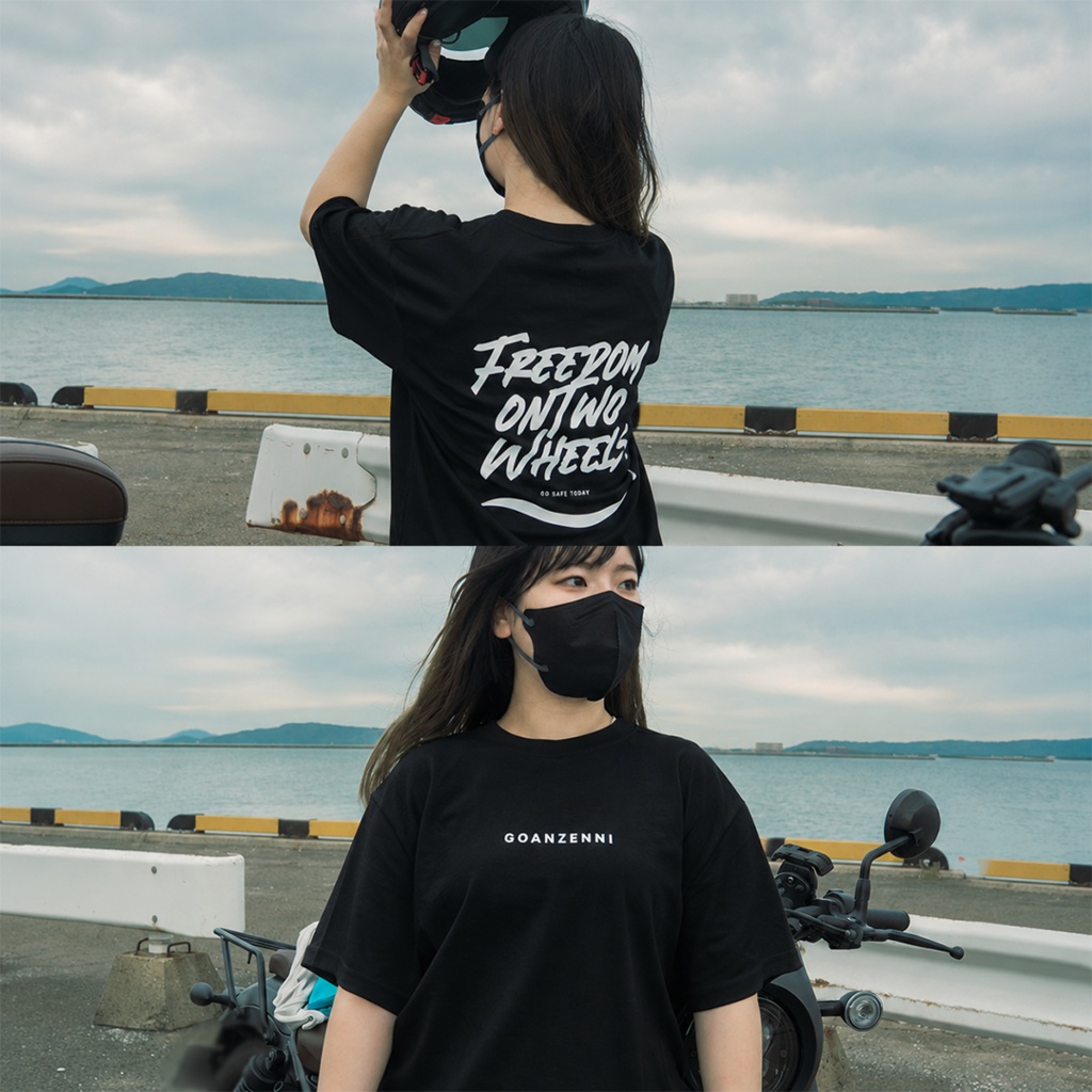 【新作】ごあんぜんにTシャツ(黒)