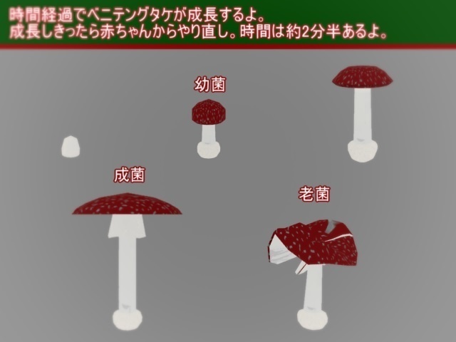 【VRChat向け】Growth Flyagaric_キノコリウム